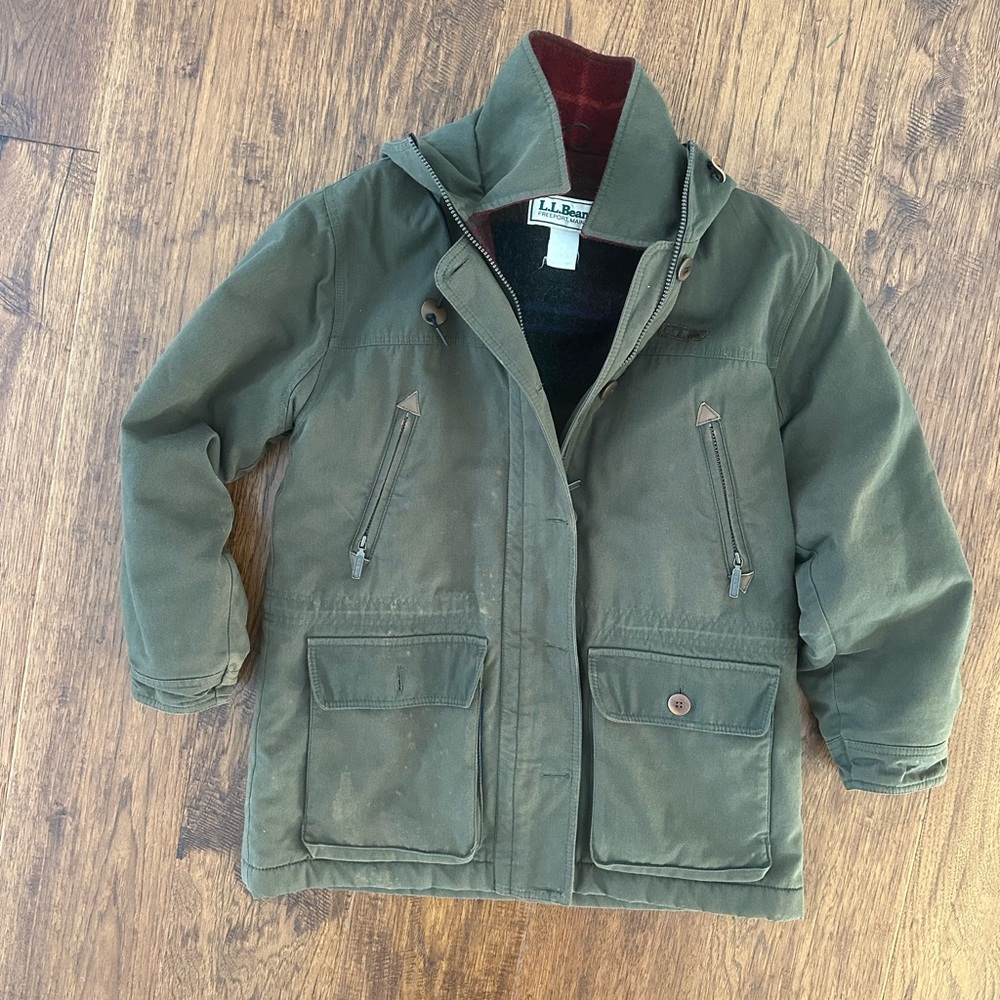 L.L. Bean Olive Utility Coat